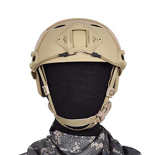 Tongcamo Fast PJ Paintball Airsoft Helmet for Training, Rescue, Climbing, Riding, Jumping, Military