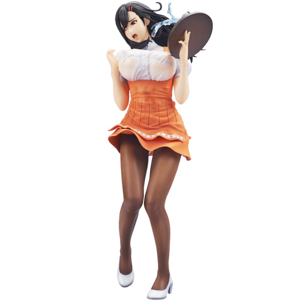 Zhongkaihua Anime Illustration Beauty Girl Wakazuma Waitress Hitomi Anime Figure Collectible 29cm Standing Position PVC Statue Model Desktop Ornaments