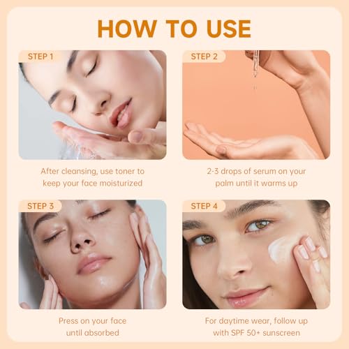 VGO Vitamin C Serum for Face, Facial Serum with Vitamin E & Hyaluronic Acid, Even Skin Tone, Anti-Dark Spots, Fine Lines & Wrinkle (30ml) - Image 5