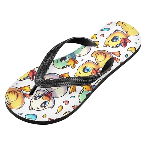 Burbuja Cute Ducks Flip Flops for Women Men, Soft Thong Sandals Rubber Slippers for Pool Beach Essentials2