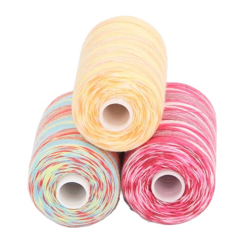Set de hilo de costura Srliya con 3 piezas de hilo de poliéster en colores degradados para bordado y quilting a máquina y a mano