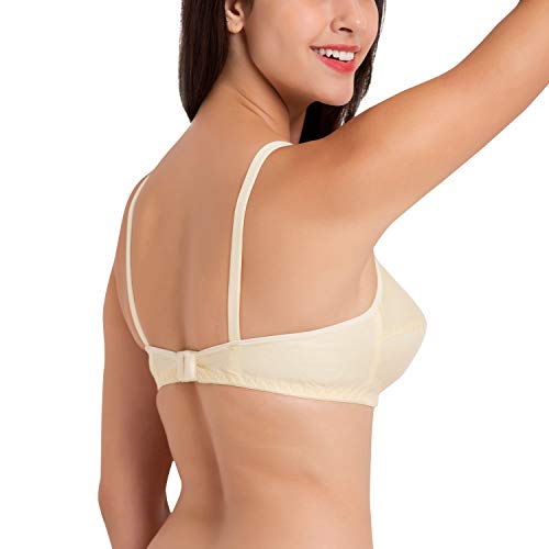 Image of SOUMINIE Women's Pure Cotton Non-Padded Full Coverage Flexi-Fit Everyday Bra | Women's /Ladies /Girls | Best Comfort Bra | Regular Use Bra | Shaper Bra | Comfortable Bra