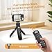 for Sony Tripod Wireless Shooting Grip with Shutter Release - Mini-Tripod with Rechargeable Remote Control for ZV-E10/ZV-E1/ZV-1/ZV-1F/RX100 VII/RX0 II/A6700/A6400/A6600/A7 III/FX3/FX30 - for Vlogging