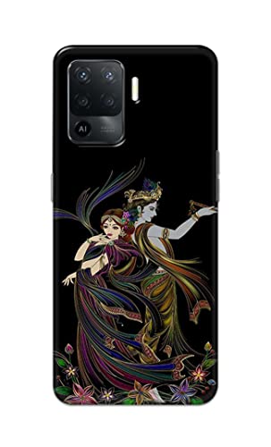Image of Lord Radha and Krishna Hard Back Case Cover for Oppo F19 Pro Back Cover -(J5) VNS2223