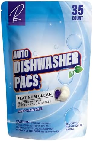 REOT Automatic Dishwasher Pacs, Platinum Clean,Fresh Clean, 35 ct. image 5