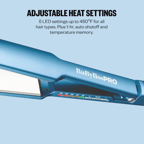 Image of BabylissPRO Nano Titanium Digital Ultra-Thin Hair Straightener