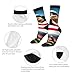 XZDWPY eagle flying Unisex Mid-Calf Socks 3 Black Polyester Skin-Friendly Moisture-Wicking Fashionable Crew Socks