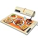 MXMZHXU Warmhalteplatte Elektrisch, Graphen Warmhaltematte, 6 Einstellbare Temperatur Wärmeplatte Essen, 0-6H Zeitschaltuhr Wärmetablett für Versammlungen, Partys, Buffet (weiß)