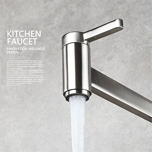 Grifo de llenado de ollas extensible de latón para montaje en pared 5