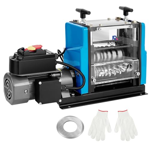 ROOMARK 60W Electric Wire Stripping Machine for 0.06''-0.98''Copper Wires, 75 Feet/Minute Speed, 7Channels Electrical Wire Recycling, Electrical Tool for DIY Cable Copper Wire Stripping