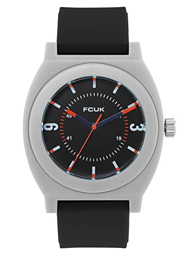 FCUK Analog Black Dial Unisexs Watch-FK00015E (B0C6QSGCVQ) Amazon Price History, Amazon Price Tracker