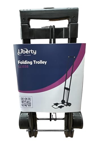 Liberty Leisure Folding Trolley For Camping, Festivals, And Gardening - Compact, Durable, And Lightweight Folding Trolley With Telescopic Frame And Hi