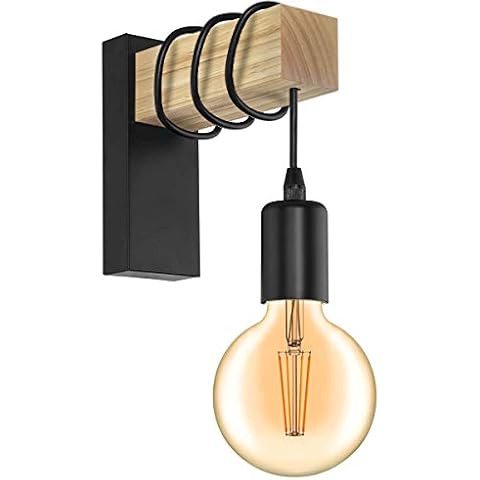 B·LED BARCELONA LED Aplique de Pared de Madera Estilo Vintage Cover