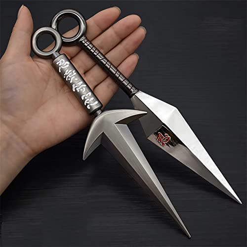 Larmuroki Full Size Metal Kunai, Comes With A Stand, Anime Figures Sword, 8.7" Action Figure Collection For Display & Cosplay, Nice Gift(Kw) #TOP4