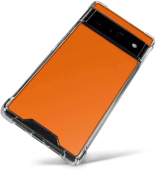 Skinit Clear Phone Case Compatible with Google Pixel 6 - Orange Design