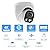 Tennoz 8MP 4K PoE IP Security Camera, H.265 Smart Dual Light Turret Dome Camera, Support Color Night Vision, Two Way Talk, SD Card Slot, 98ft Night Vision, 110°Wide Angle, Human/Vehicle Detection