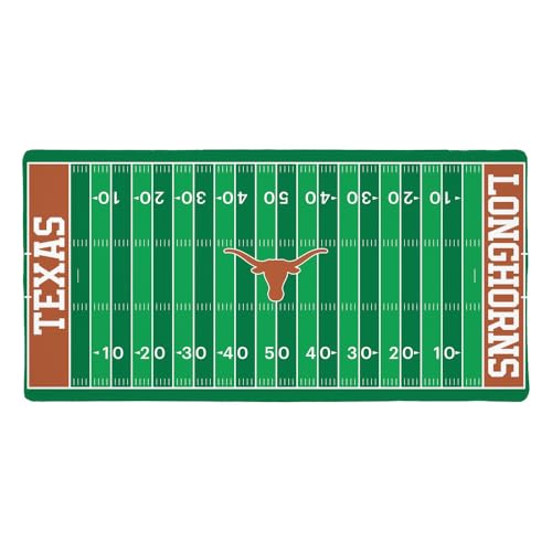 University of Texas Longhorns Football Field Large Gaming Mouse Pad Desk Mat with Stitched Edges, Non-Slip Base for Gamer, Home and Office, 31.5 x 15.7