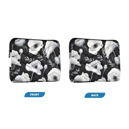 Funda para portátil blanco Poppies Flower 13-14 pulgadas miniatura 2