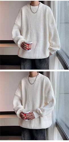 Men Wool Sweaters Winter Slim Fit Streetwear Mens Solid Clothing Casual Knitted Sweater Pullovers2