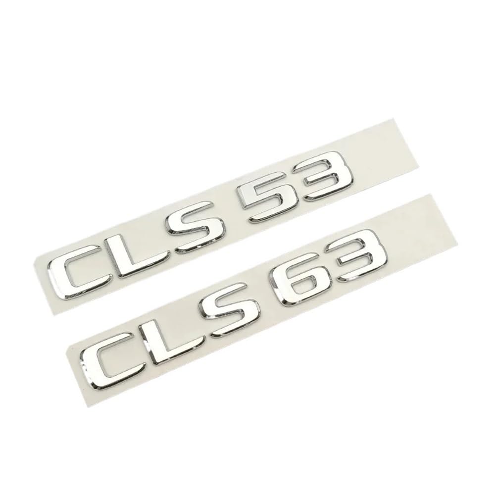 Logo Noir ABS 3D Autocollant de Voiture Finition Chrome pour CLS63 AMG