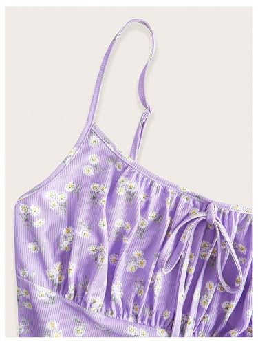 Image of Verdusa Women's Plus Size Floral Summer Dresses Boho Short Sundress Holiday Cami Flowy Dress