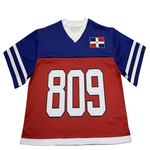 90s Streetwear 2000s Clothes Y2k Baggy Short Sleeve Top Mexico Oversized Cute Summer Jersey Shirt Graphic Tee Women Men (Dominican Republic Small)