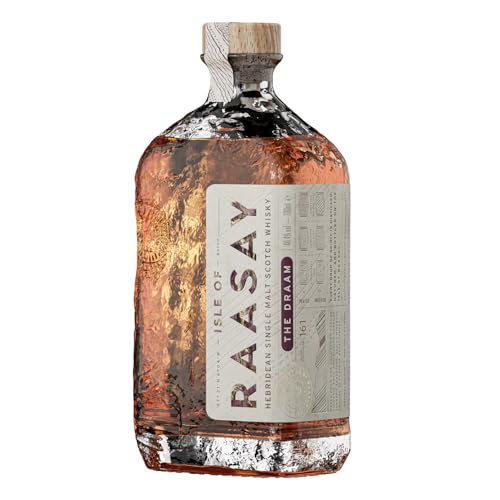 Isle of Raasay Single Malt Scotch Whisky - The Draam | 46.4% ABV 70 CL | Small-batch Island Scottish Whisky - Lightly Peated | Distilled Matured and Bottled at Raasay Distillery