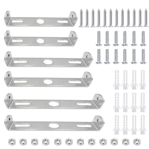 6 Stück Deckenhalterung Lampe, Lampenhalterung Decke Deckenleuchte Halterung mit Schrauben Zubehör Leuchte Montage Pendelleuchte Halterung Montagehalterung