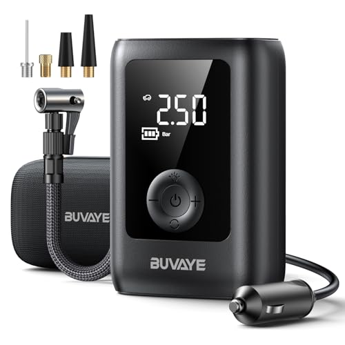 BUVAYE Portable Tire Inflator with LED Light