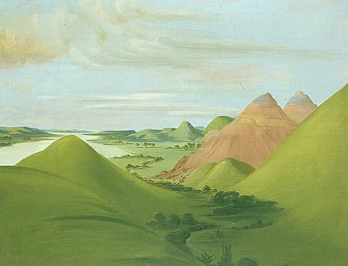 Poster sur toile Iron Bluff par George Catlin 58x90 cm pour déco murale