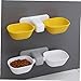 Milisten Wall-Mounted Cat Feeding Bowl Dual Plastic PET Food and Water Dispenser Slip Design Suitable for Cats and Dogs
