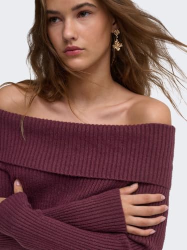 ONLY Onlkatia Ls Off Shoulder KNT Noos – Ansicht 2