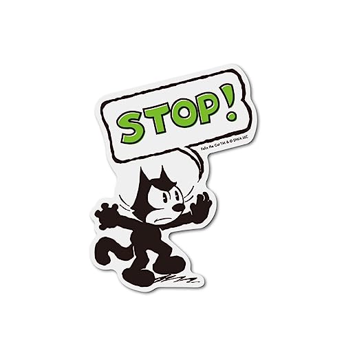 Amazon | FELIX 透明ステッカー STOP クラシックイラスト