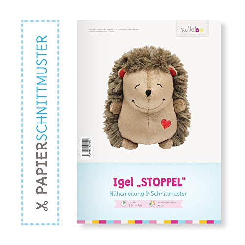 Igel nähen: Papierschnittmuster Igel “STOPPEL” Papierbroschüre kullaloo