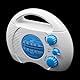 ANCLLO Duschradio, Mini Tragbares AM FM Hängendes Kabelloses Duschradio, Wasserdichtes Batteriebetriebenes Radio Eingebauter Lautsprecher Audio für Zuhause, Strand, Whirlpool, Badezimmer, Outdoor