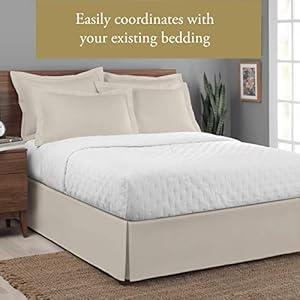 Luxhotelmicrofibertailoredstylebedskirtwithclassic14inchdroplengthqueenivory Urban Country Home Decor Lux hotel microfiber tailored style bed skirt with classic 14 inch drop length queen ivory urban country home decor