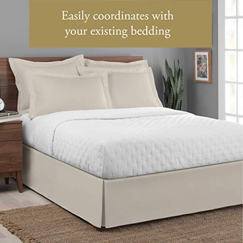 Luxhotelmicrofibertailoredstylebedskirtwithclassic14inchdroplengthqueenivory Urban Country Home Decor Lux hotel microfiber tailored style bed skirt with classic 14 inch drop length queen ivory urban country home decor
