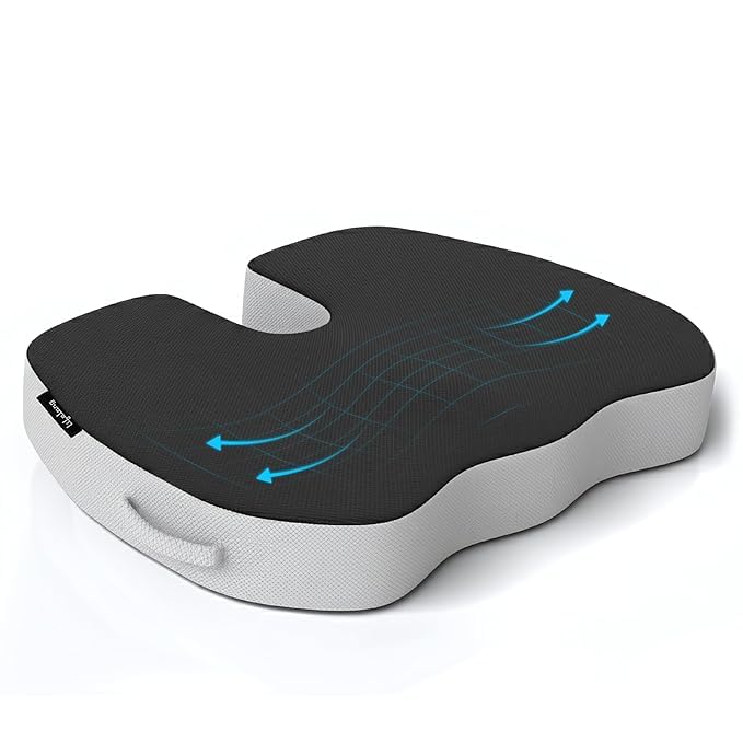 Lifelong Coccyx Cushion | Donut Pillow for Tailbone Pain | Coccyx Cushion for Tailbone Pain | Multipurpose Tailbone Pain Relief Cushion for Sitting | Coccyx Pillow Seat Cushion (LLCC12)