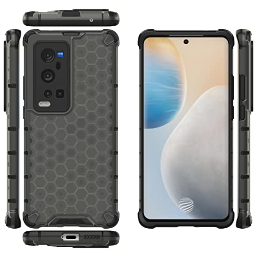 Image of Glasgow Back Case Cover Compatible with Vivo X60 Pro Plus (Stylish Design) - Black