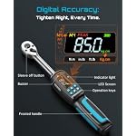 Seesii Digital Torque Wrench 3/8 drive, 135Nm/99.6Ft-lb, ±2% Accuracy - Image 3