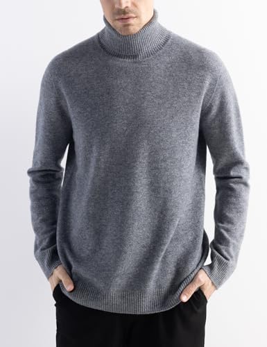 Men's 100% Merino Wool Sweater 2025 Fall Winter First-Line Ready to Wear High Neck Long Sleeve Seamless Knit Sweater4