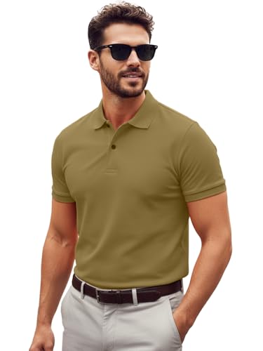 Image of LEOTUDE Men's Matty Regular Fit Polo T-Shirt for Man