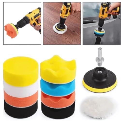 Conteúdo gerado para: Kit Polimento Automotivo 3 Polegadas Espumas Boinas P/Furadeira - 11 Peças