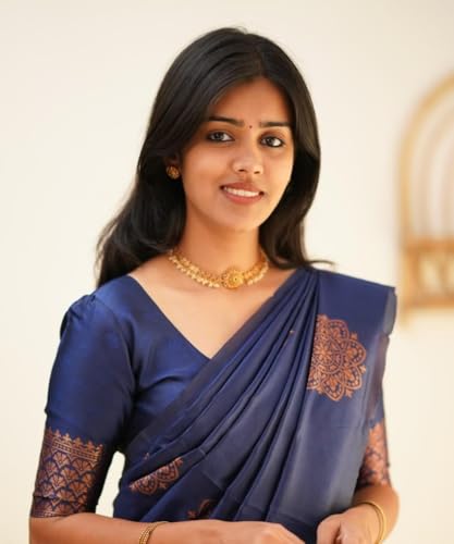 Image of Avantika Fashion Women's Kanjivaram Soft Silk Banarasi Sarees With Blouse Piece For Women
