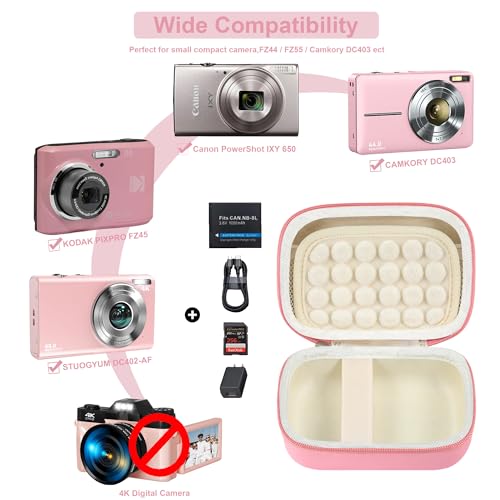 Funda Digital para Cámara Compatible con Canon PowerShot ELPH 180 y Sony DSCW800 miniatura 3