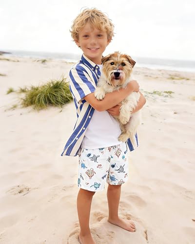 Image of SURF CUZ Boys Swim Trunks Toddler Swim Shorts UPF 50+ Bathing Suit for Boy Swimsuit Quick Dry Mesh Beach Boardshorts Swimwear