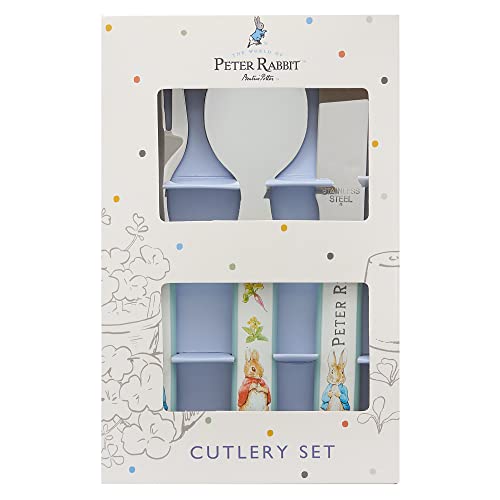 Peter-Rabbit-3-Piece-Cutlery-Set--Metal-Reusable-Childrens-Knife-Fork-Spoon-Kids-Size-Made-from-Food-Safe-Stainless-Steel-ABS-Plastic--Flopsy-Mopsy-Cotton-Tail--for-12-Months-Up