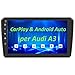 AWESAFE Android 10 Autoradio con CarPlay Android Auto (2GB+32GB) per Audi A3 S3 RS3 8P 2006-2012 9 Pollici Car Stereo Radio con Funzione Bluetooth MirrorLink Controllo del volante (Con cornice)