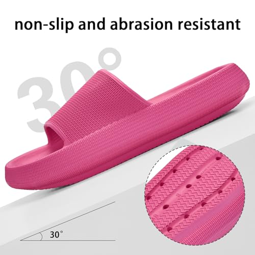 Pillow Slippers for Womens House Slides Sandals Cushioned Thick Sole Cloud Slippers Easy to Clean Quick Dry Shower Shoes3