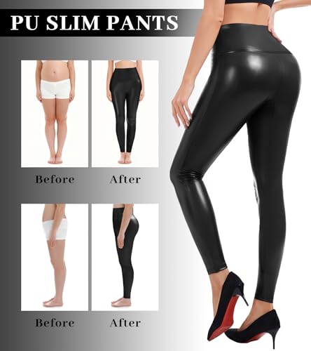 JUVELTPI Faux Leather Leggings